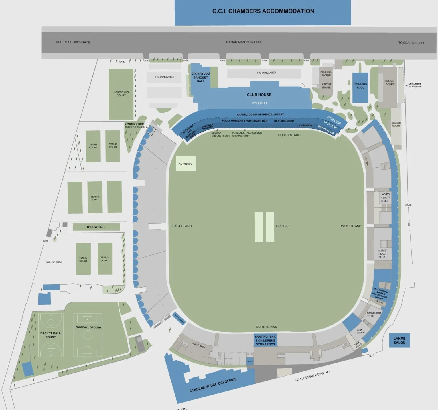 Brabourne Stadium Seating Layout