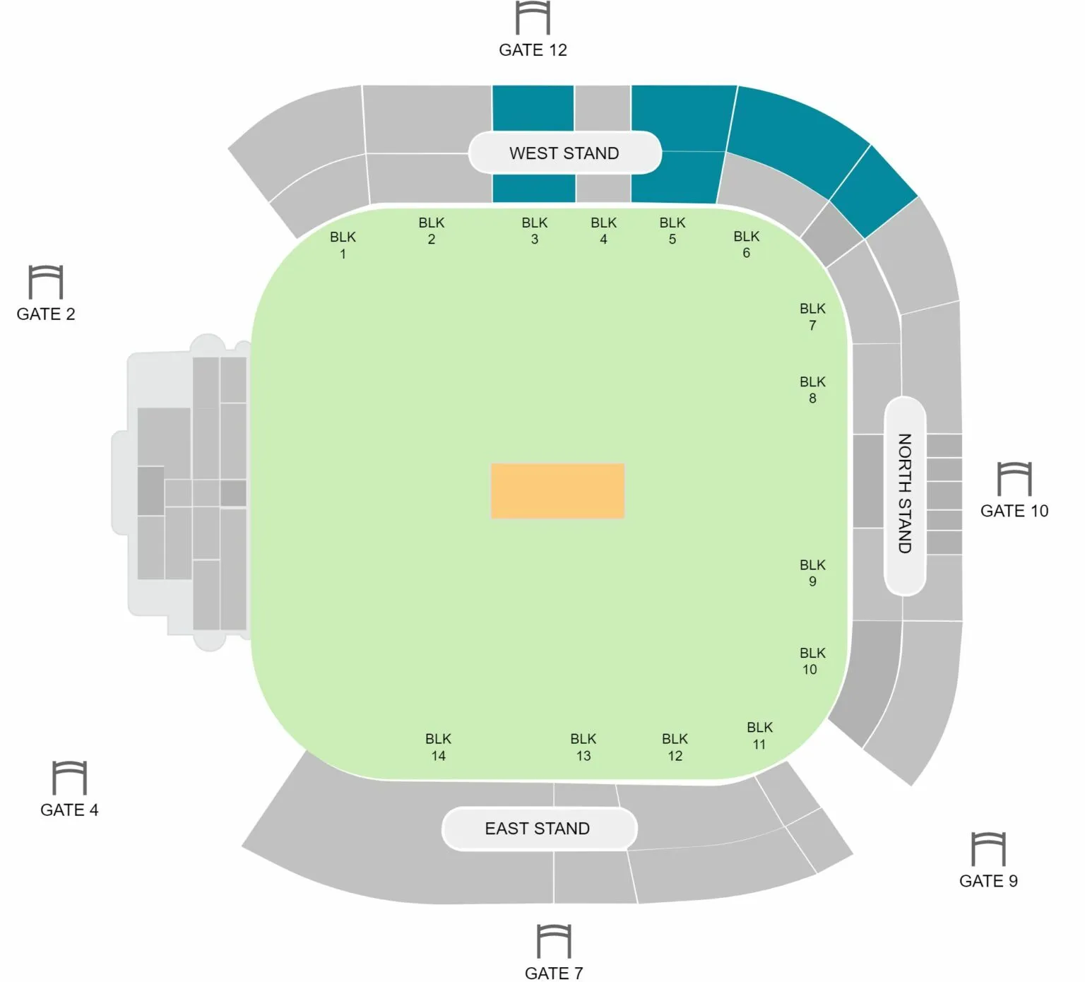 Brabourne Stadium Seating Map